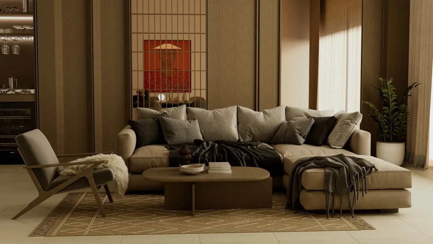 Shoji Living wide view